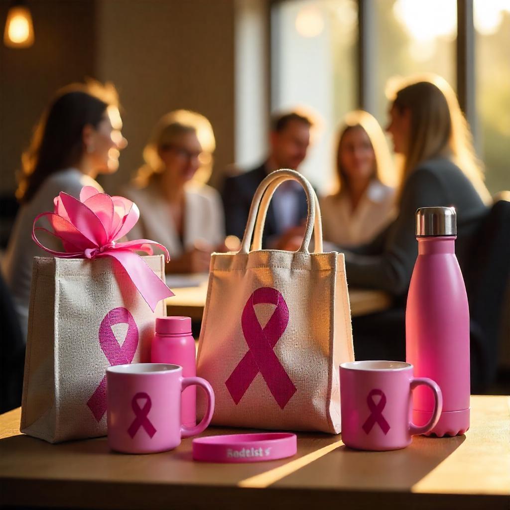 Pink ribbon awareness products